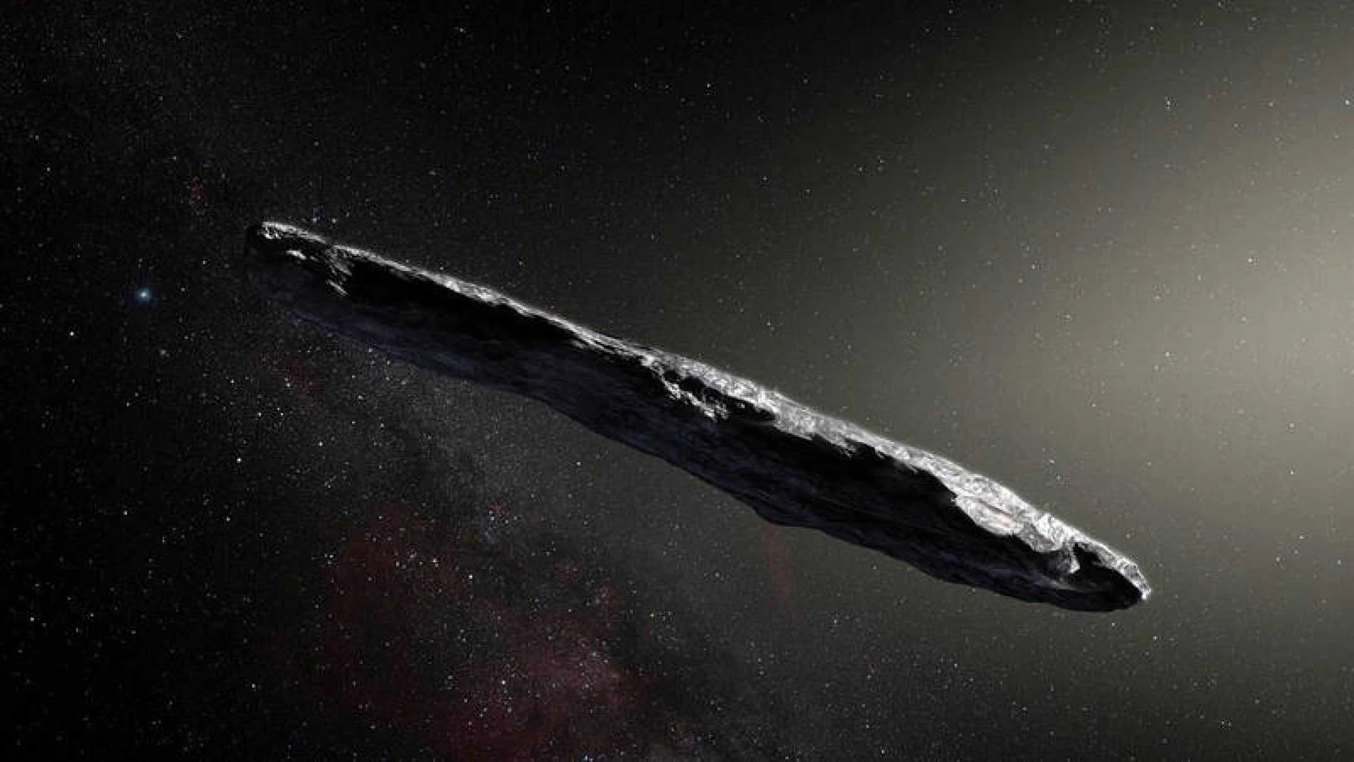 Reconstrucción del posible aspecto de ‘Oumuamua autoría de la NASA