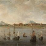 Los barcos holandeses que combatían los españoles en las Molucas en un paisaje del artista Hendrick Dubbels que conserva el Rijksmuseum
