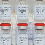 VIales de la vacuna contra la covid-19 de Janssen, filial de la farmacéutica de Johnson &amp; Johnson