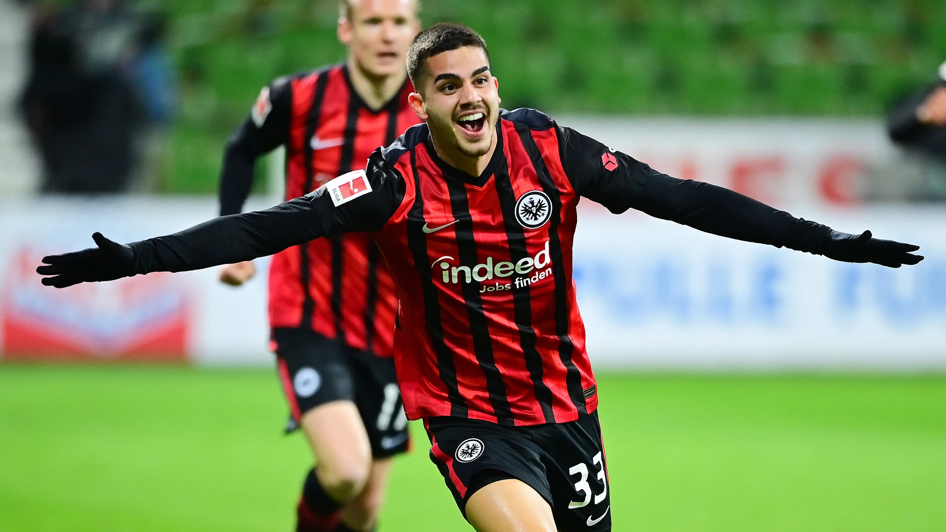 André Silva con el Eintracht de Frankfurt.