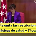 Madrid levanta las restricciones en 10 zonas básicas de salud y 7 localidades