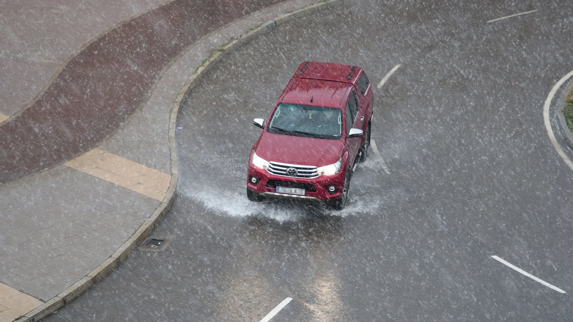 Fuerte granizada en Burgos