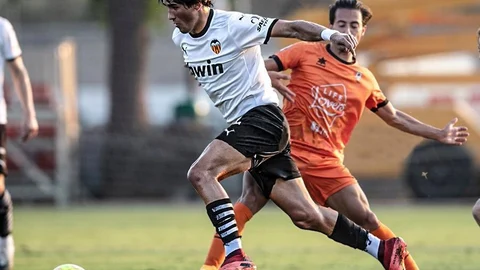 Jesús Vázquez con el Valencia.