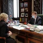 El presidente de la Generalitat, Ximo Puig, y la consellera de Sanidad, Ana Barceló