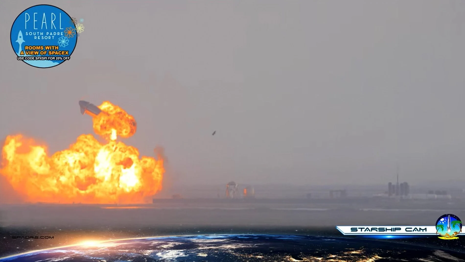 La nace de SpaceX, Starship SN10, explota poco después de aterrizar