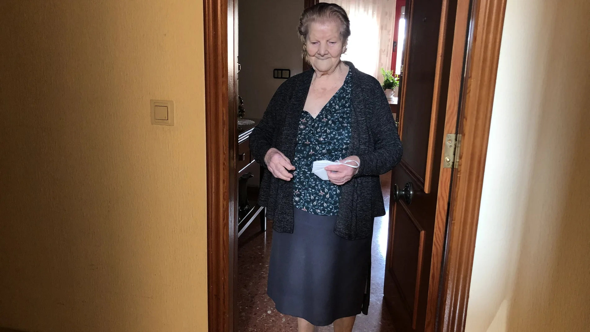 Vicenta, la vecina de Valencia que ha sido vacunada con 107 años