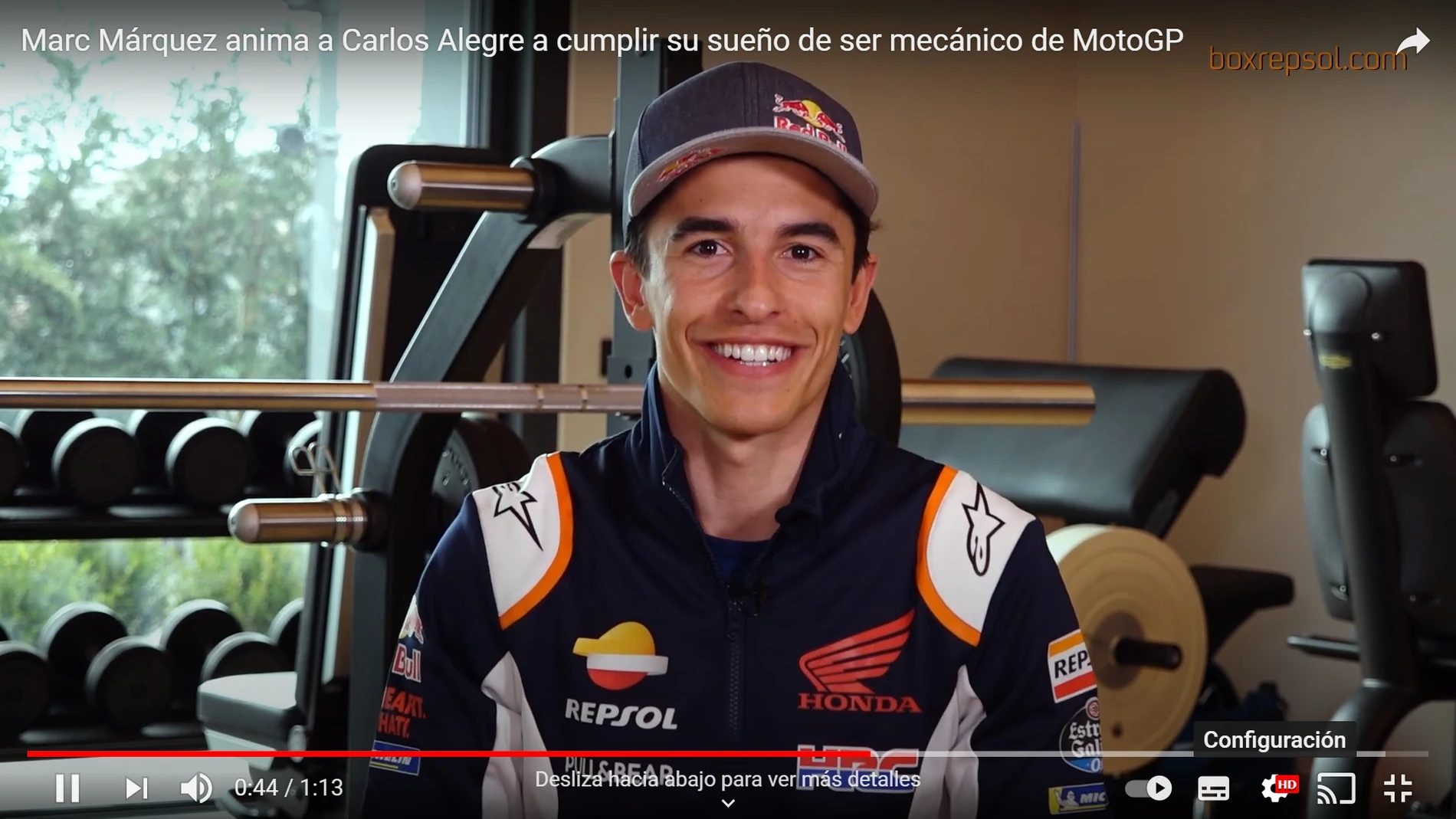 Marc Márquez ha enviado un mensaje al repartidor de Glovo que estudia para ser mecánico de competición