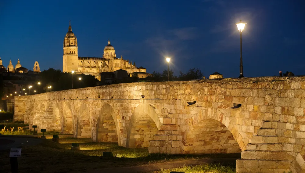 Panorámica nocturna de Salamanca
