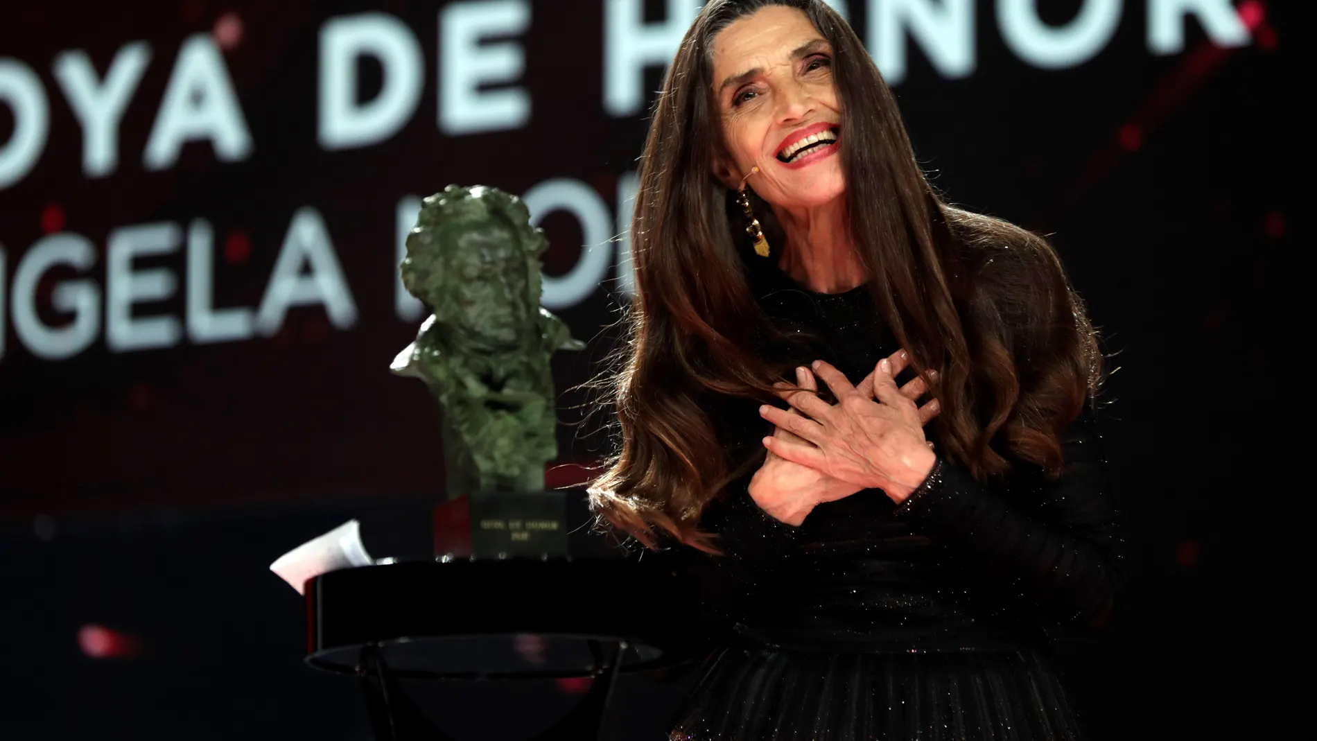 La actriz Ángela Molina recibió el Goya de Honor en la gala de la 35 edición de los Premios Goya