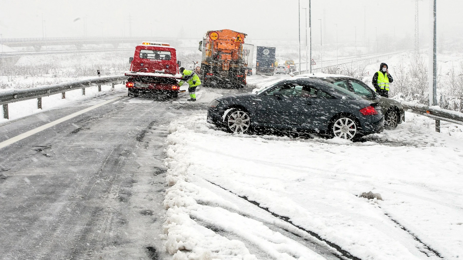 Nieve en la provincia de Burgos
