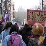 Manifestación por las calles de Valladolid en el Día de la Mujer