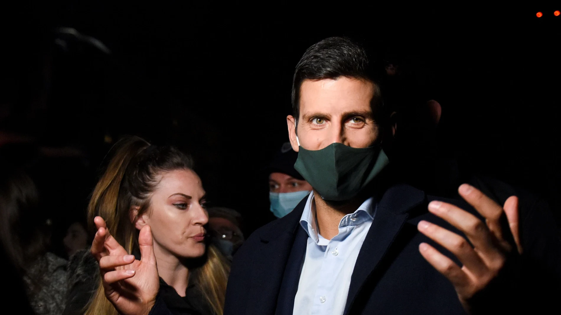 Novak Djokovic, en un acto en Belgrado