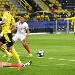 Pase atrás de Reus y Haaland marcó el primer gol del Borussia Dortmund al Sevilla