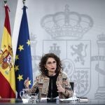 La ministra portavoz y de Hacienda, María Jesús Montero, comparece en rueda de prensa posterior al Consejo de Ministros celebrado en Moncloa, en Madrid.EUROPA PRESS/E. Parra. POOL