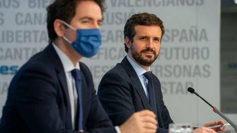 Pablo Casado y Teodoro Garcia Egea