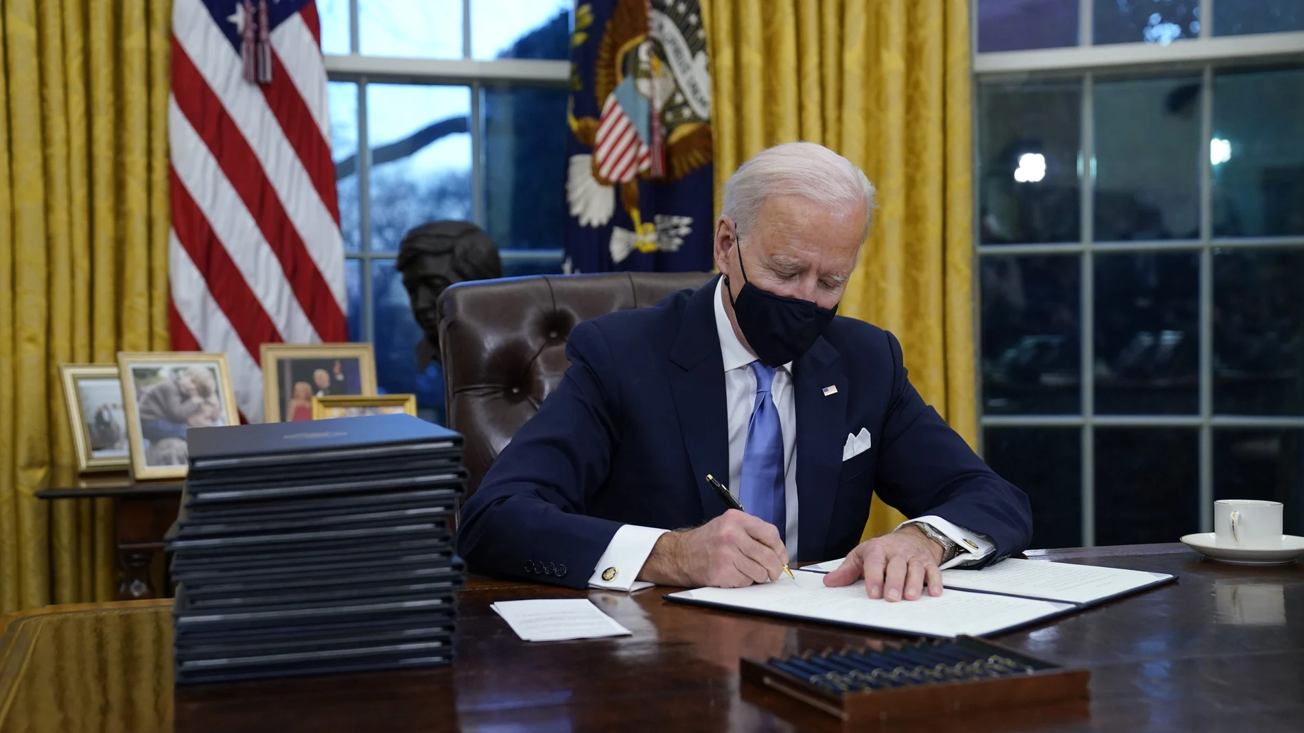 El presidente Joe Biden en la Casa Blanca