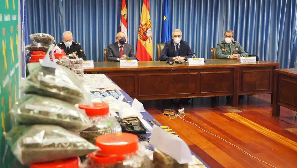 Droga incautada en la operación policial