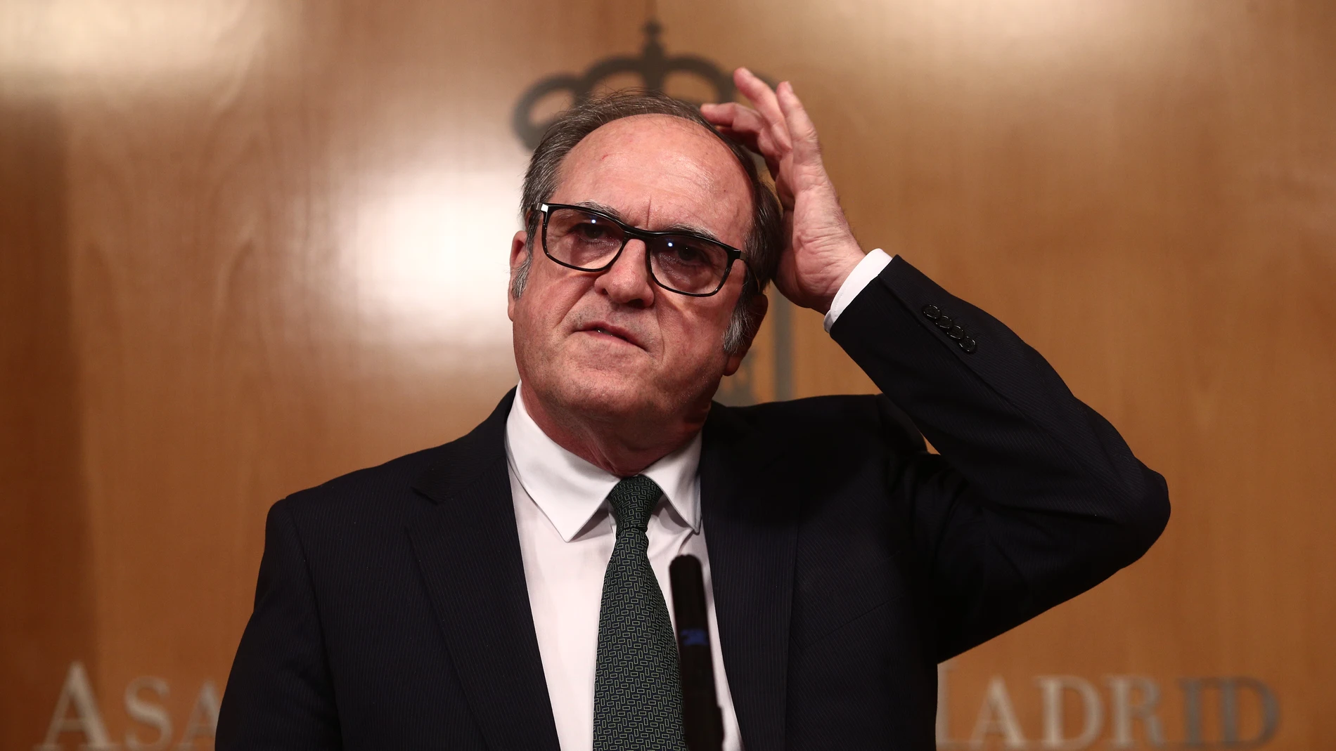 El portavoz del PSOE, Ángel Gabilondo, tras la reunión de la Junta de Portavoces de la Asamblea de Madrid