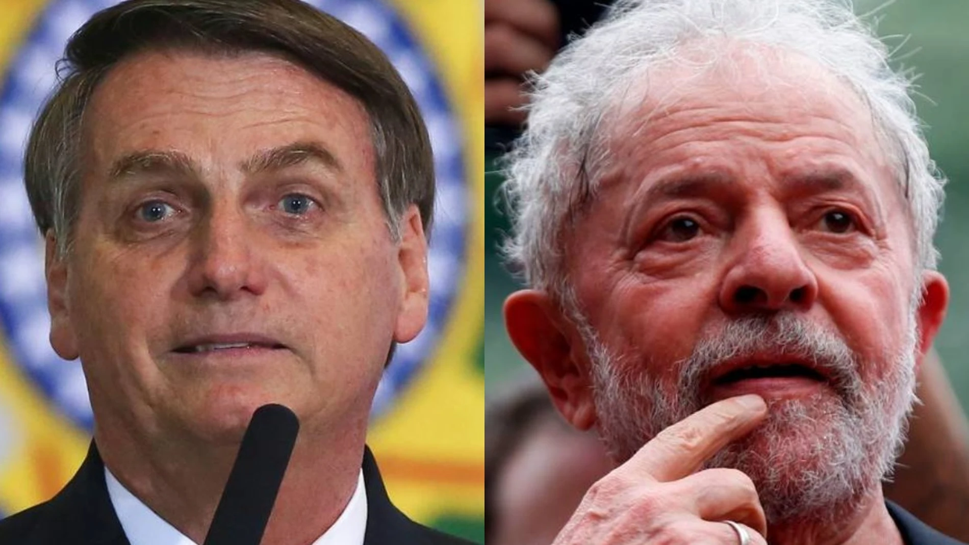 Jair Bolsonaro y Lula da Silva, en imágenes de archivo