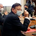 El presidente Puig se ha reunido con parte de su Gobierno para analizar la llegada de las ayudas económicas