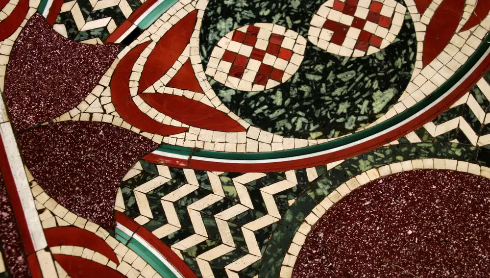 El mosaico perdido de Calígula expuesto desde este jueves en el Museo de Nemi