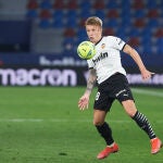 Daniel Wass con el Valencia.
