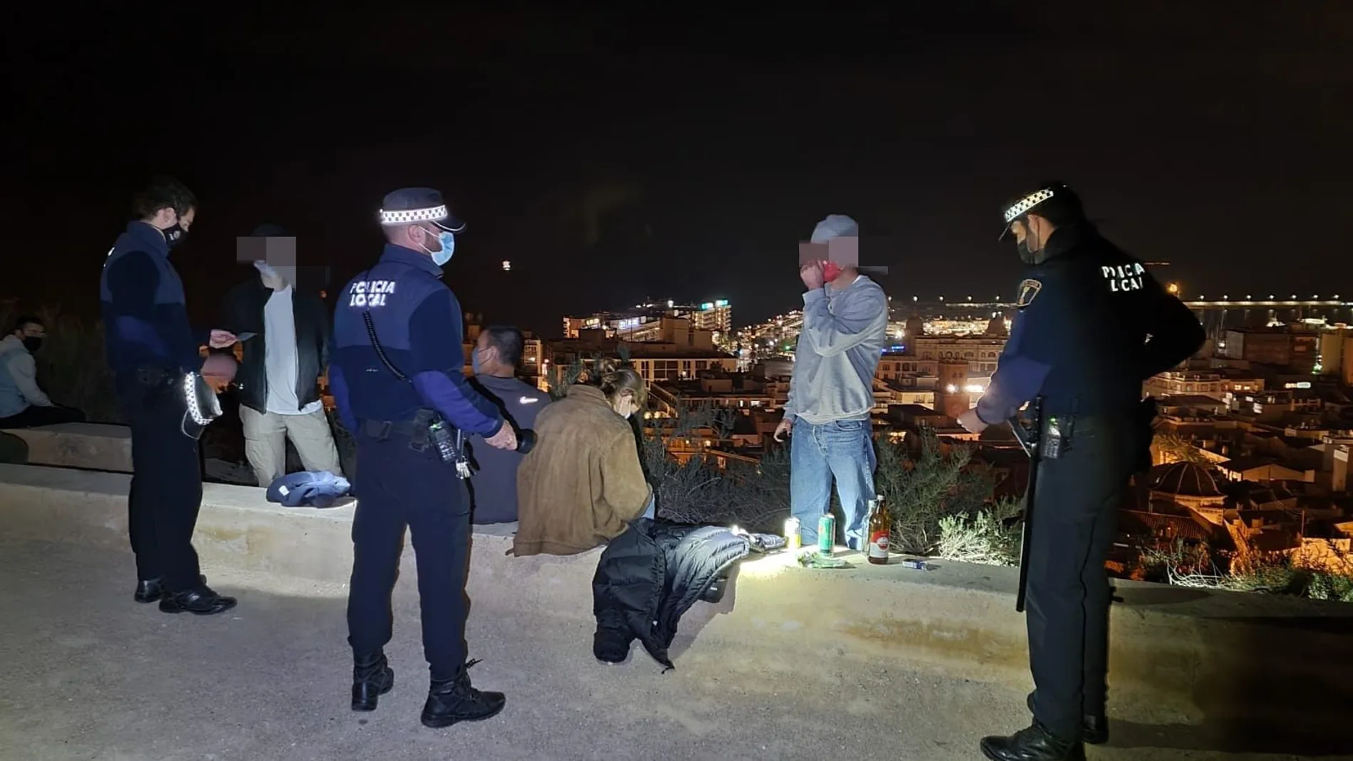 La Policía disolvió siete botellones