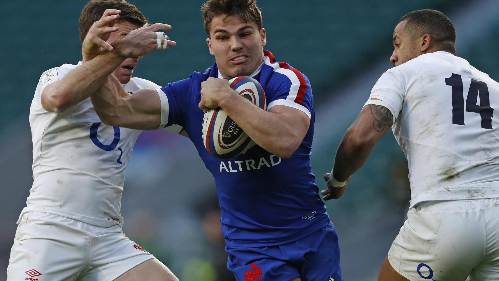 Antoine Dupont, en un partido reciente contra Inglaterra