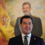 El presidente de la Junta de Andalucía, Juanma Moreno