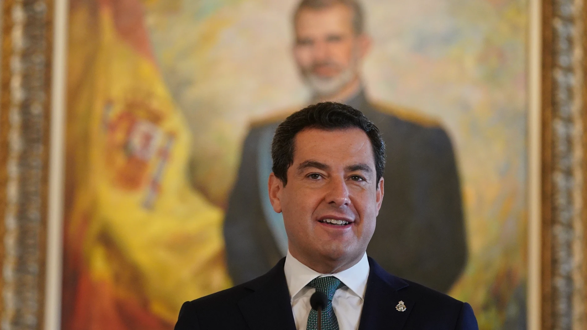El presidente de la Junta de Andalucía, Juanma Moreno