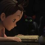 This image released by Studio Ghibli shows the character Earwig in a scene from "Earwig and the Witch." (Studio Ghibli via AP)