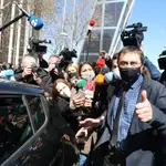 El cofundador de Podemos Juan Carlos Monedero, tras declarar ante el juez del &quot;caso Neurona&quot; el pasado 15 de marzo
