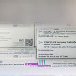 Cajas de la vacuna de AstraZeneca contra la covid-19