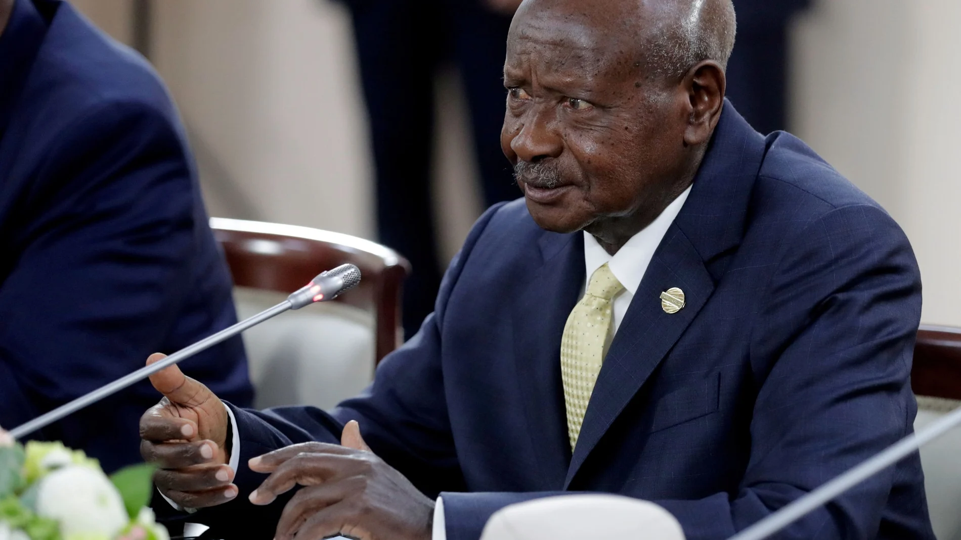El presidente de Uganda, Yoweri Museveni