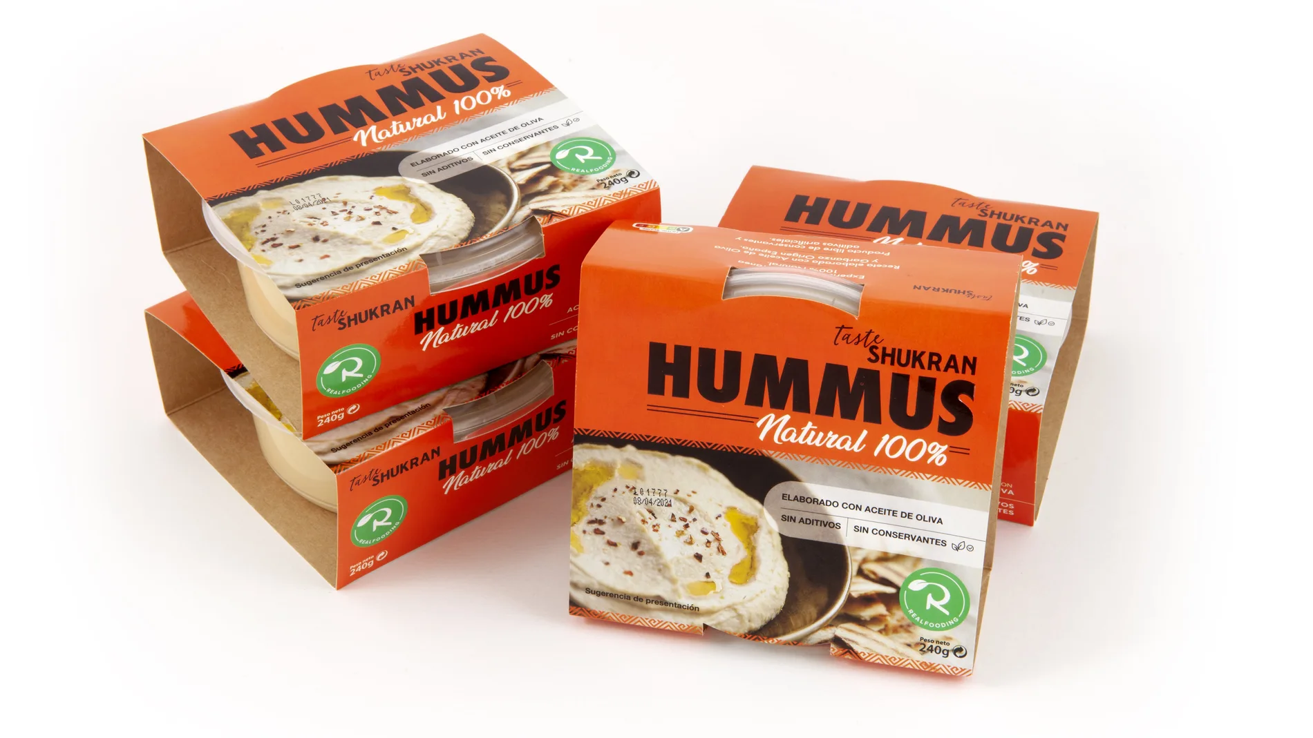 El hummus realfooding es el primero del mercado elaborado con aceite de oliva