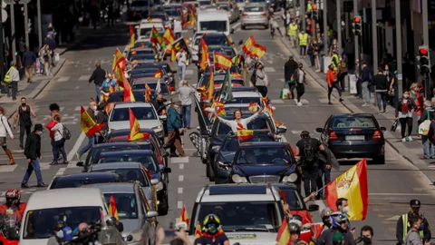 La última caravana de Vox se organizó en Murcia reclamando elecciones anticipadas