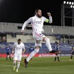 Sergio Ramos celebra su gol