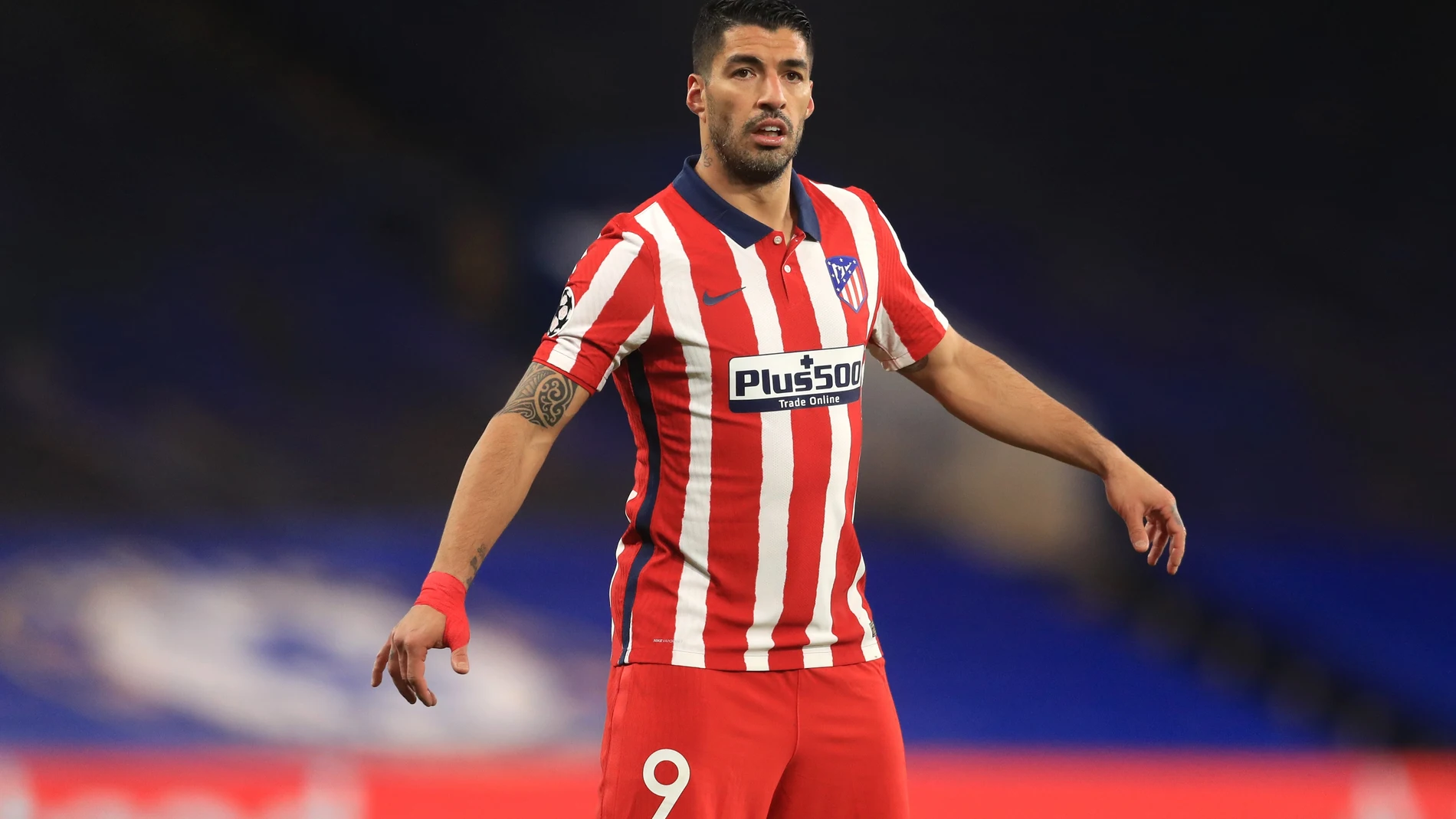 Luis Suárez con el Atlético de Madrid.