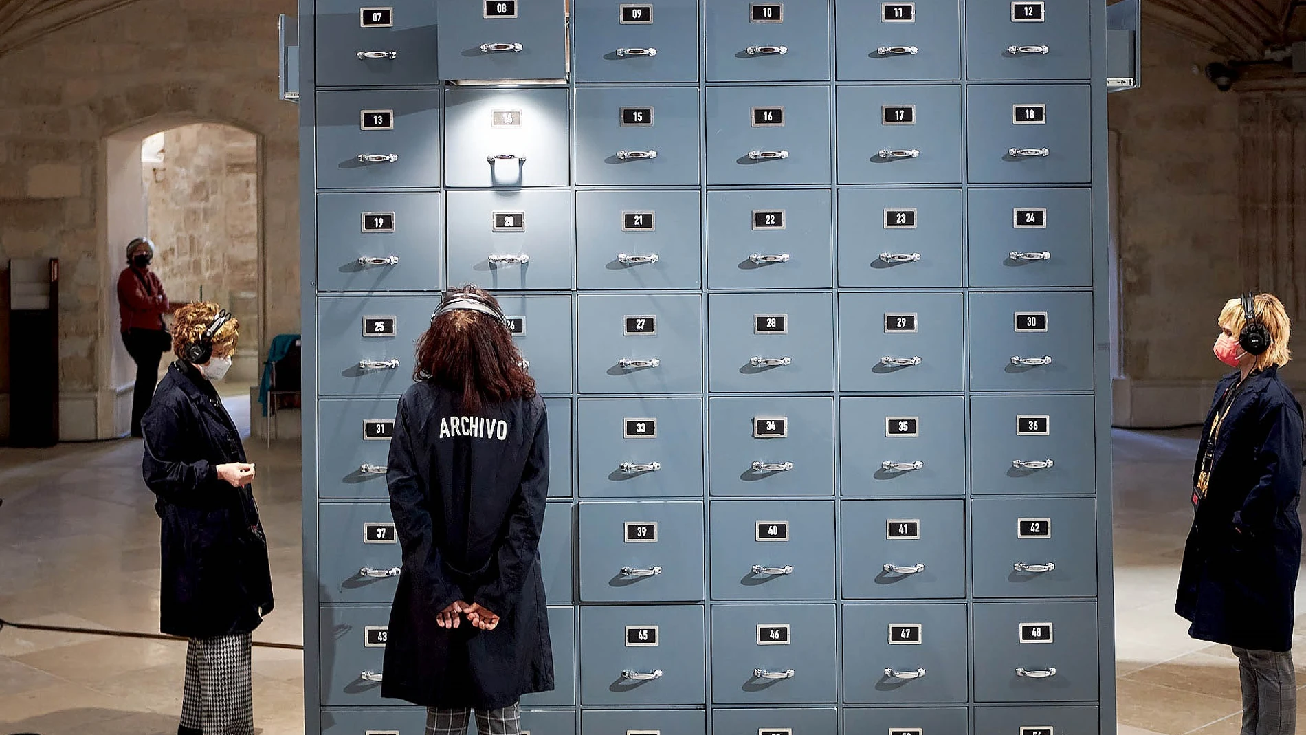 Instalación "Archivo" en la Capilla del Museo Nacional de Escultura de Valladolid