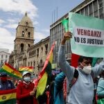 Manifestaciones contra el presidente de Bolivia, Luis Arce, y a favor de la liberación de las autoridades bolivianas anteriores