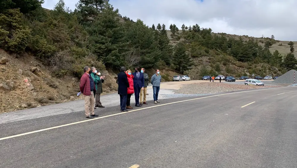 El consejero Juan Carlos Suárez-Quiñones visita las obras en carreteras de Soria