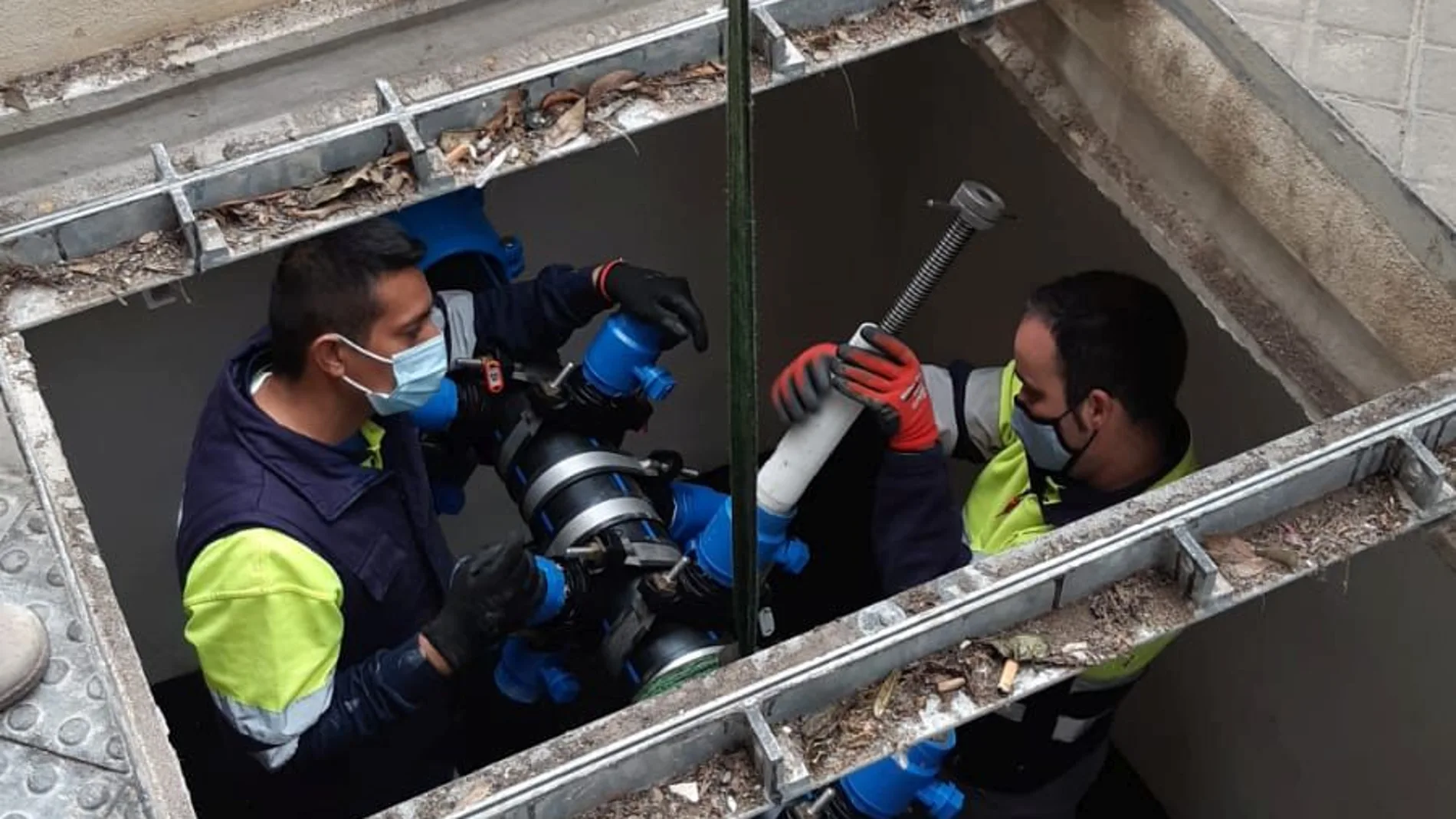 La tubería elegida como muestra se encuentra en la zona de Jesús