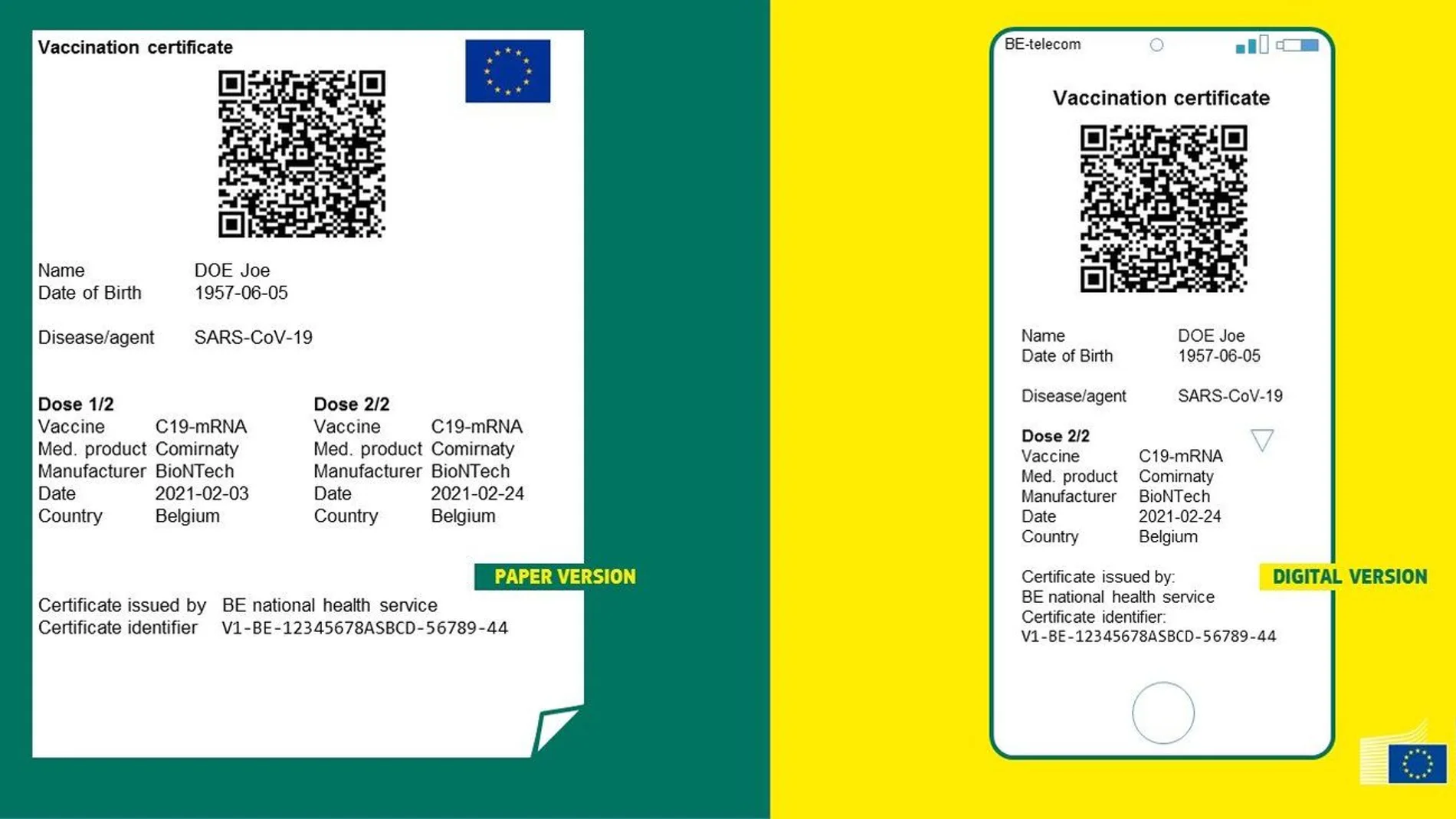 CERTIFICADOS DE VACUNACION CON CODIGO QR