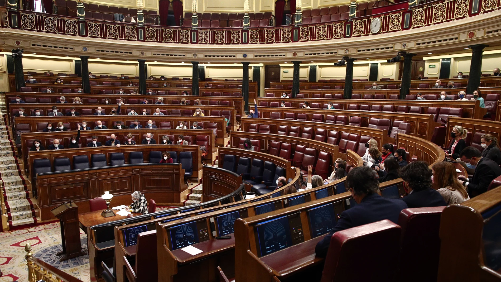 Sesión plenaria en el Congreso de los Diputados