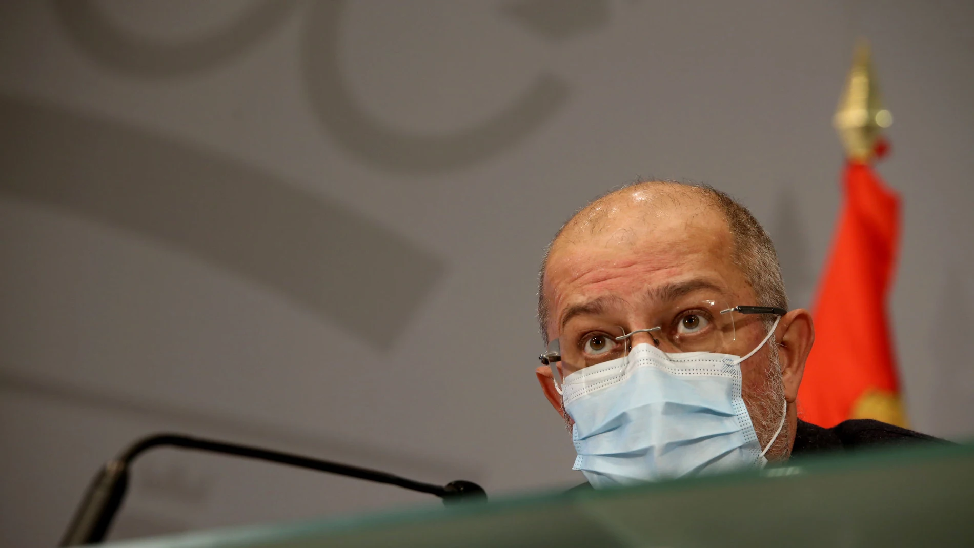 El vicepresidente y portavoz de la Junta, Francisco Igea, en la rueda de prensa posterior al Consejo de Gobierno
