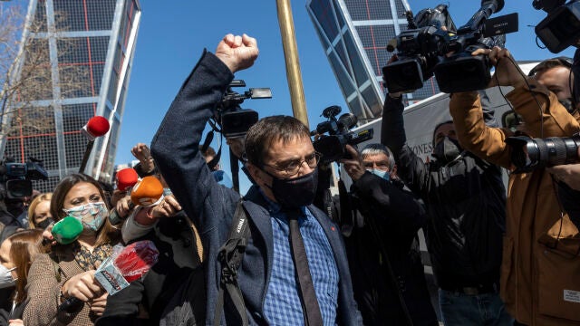 Juan Carlos Monedero acude a declarar ante el juez del "caso Neurona" el pasado marzo
