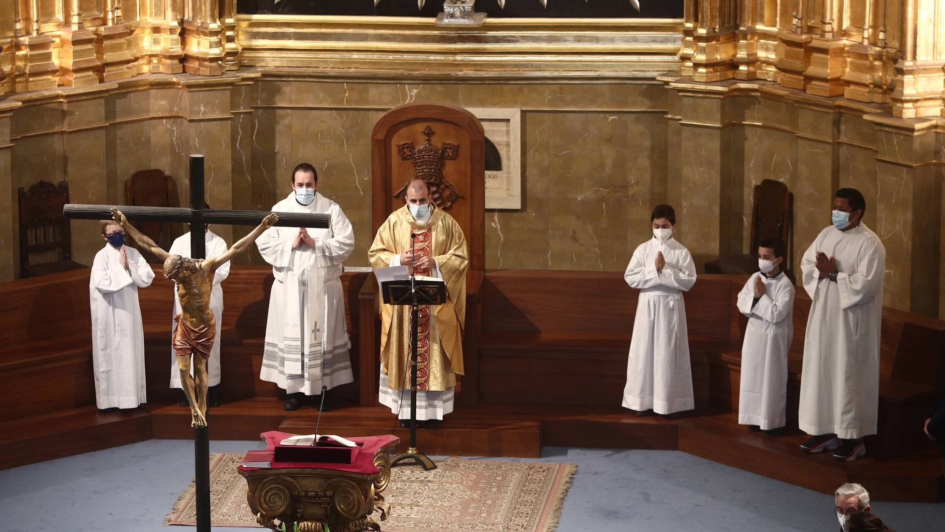 Eucaristía celebrada en la iglesia Virgen de la Paloma, en Madrid