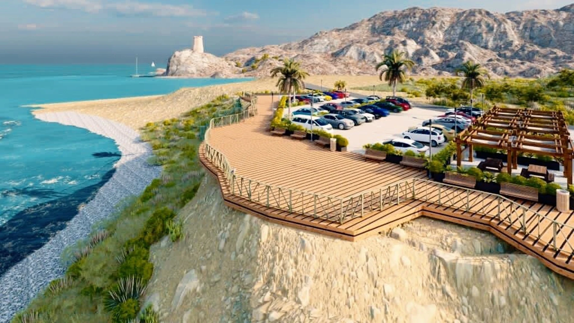 La playa del Xarco de Villajoyosa