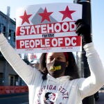 Una activista defiende la estatidad de Washington