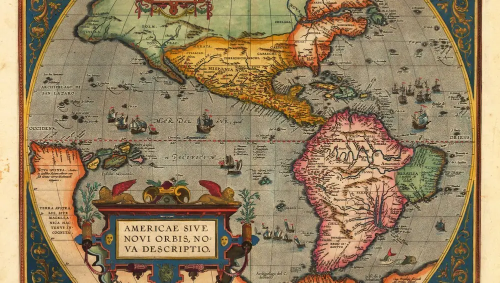 El atlas Mercator Hondius, de 1630, recoge el continente americano, que descubrió España